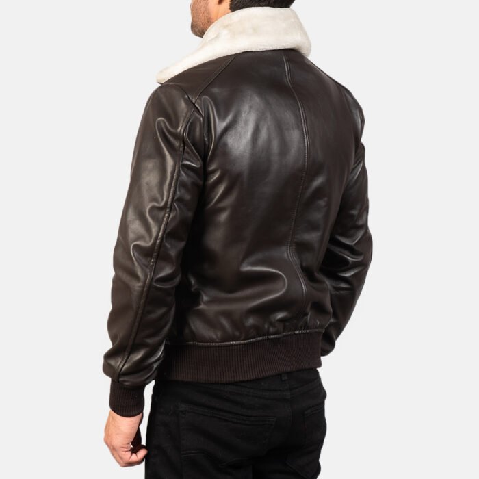 Brown Bomber Jacket Leather