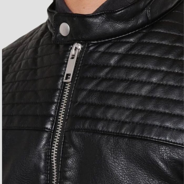 Black Biker Jacket Men