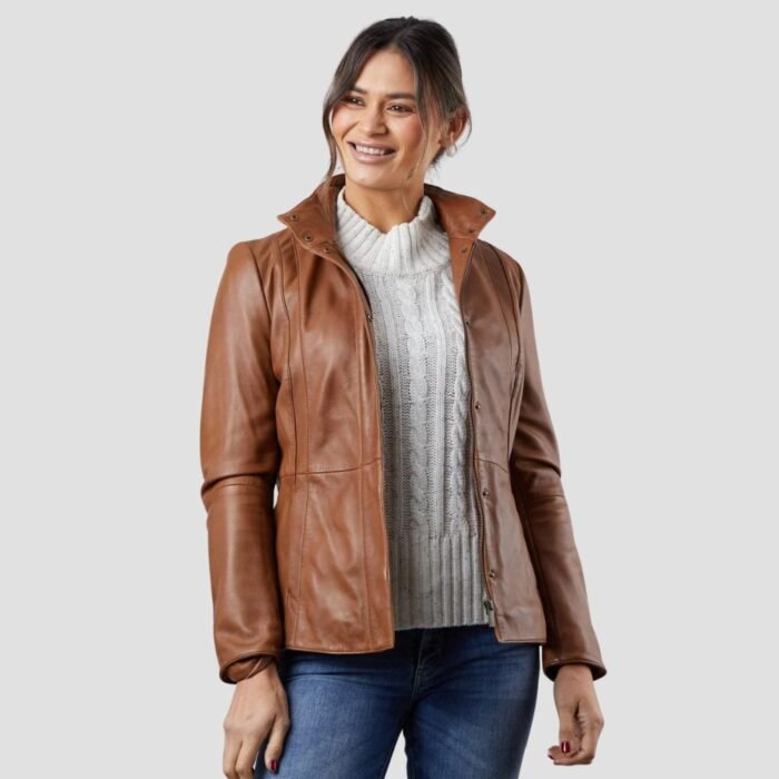 Brown Womens Leather Jacket