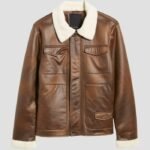 Brown Mens Shearling Jacket