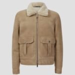 Men Shearling Leather Jacket