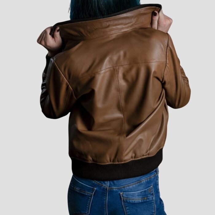 Women's Brown Bomber Jacket Outfit