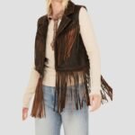 Leather Vest With Fringe