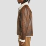 Brown Mens Shearling Jacket
