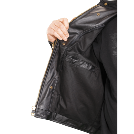 Skeleton Leather Biker Jacket