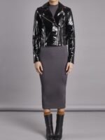 Patent Leather Moto Jacket