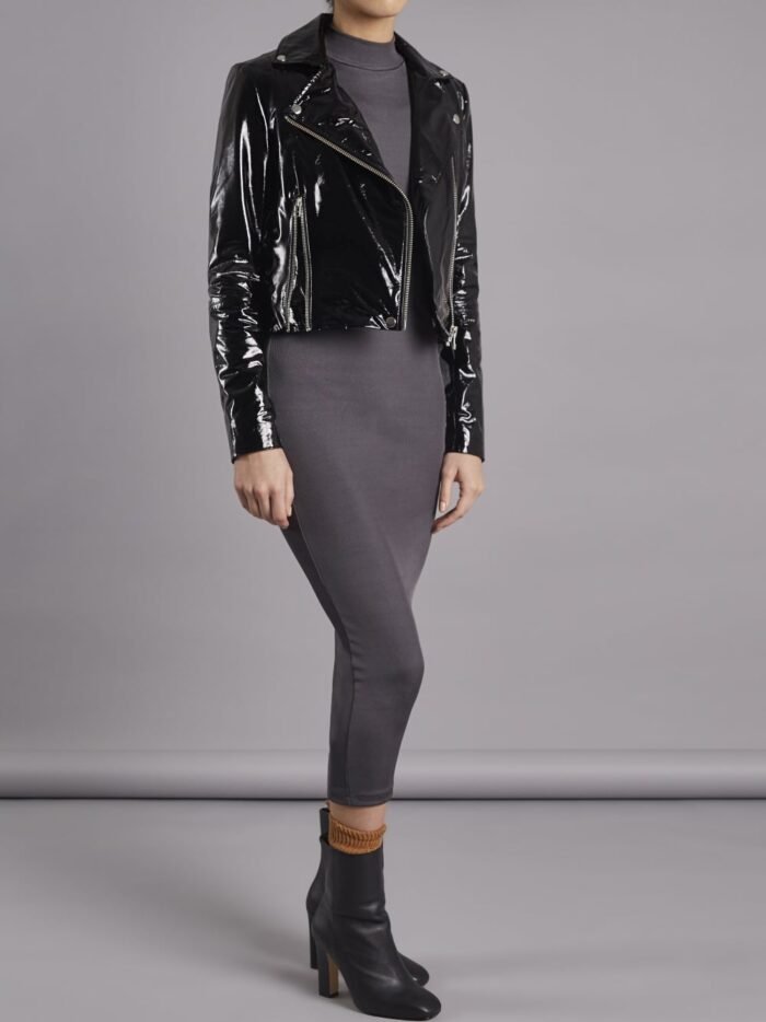 Patent Leather Moto Jacket