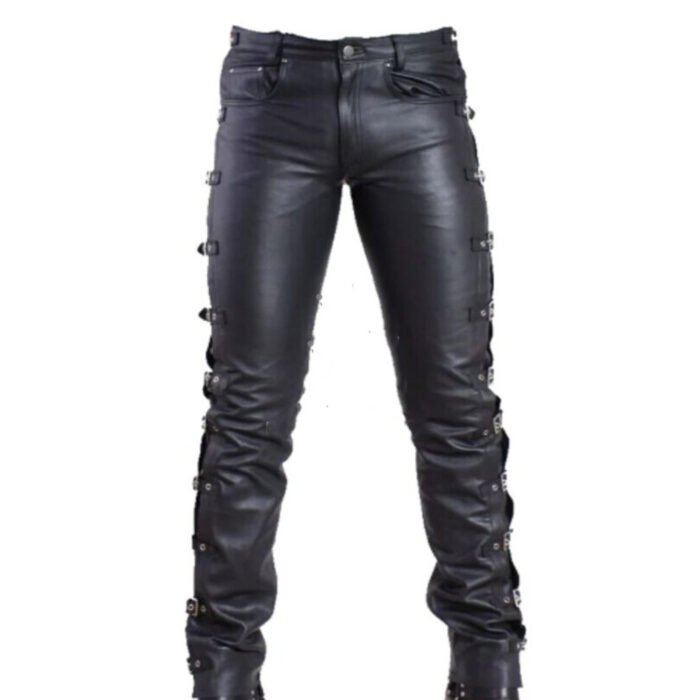 Black Leather Pants For Men