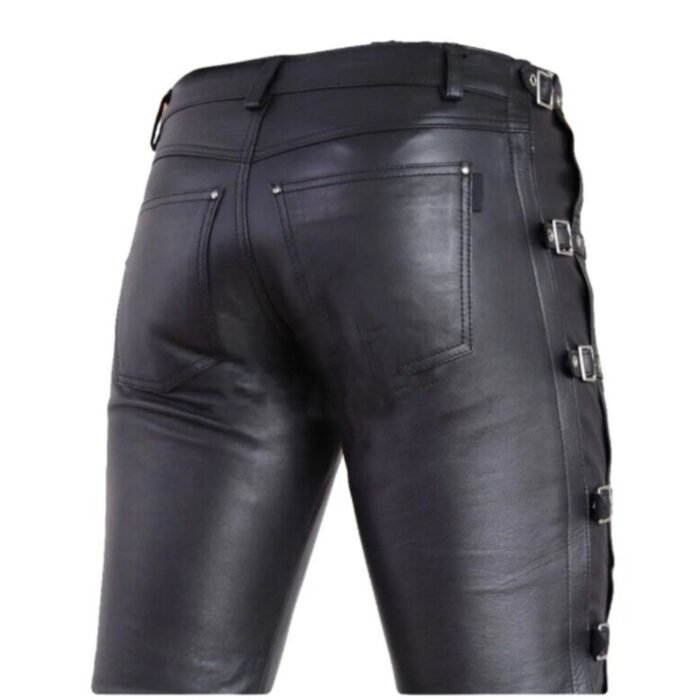 Black Leather Pants For Men