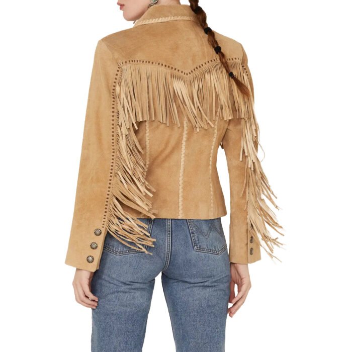 Brown Fringe Leather Jacket