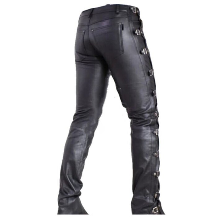 Black Leather Pants For Men