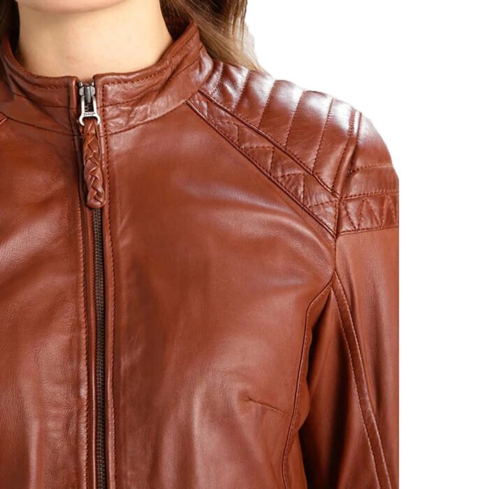 Womens Brown Leather Jacket