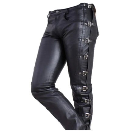 Black Leather Pants For Men
