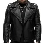 Black Studded Leather Jacket