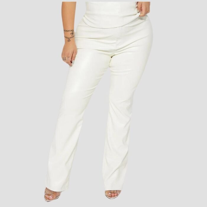 White Leather Pants For Women