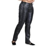 Lace Up Leather Pants Womens