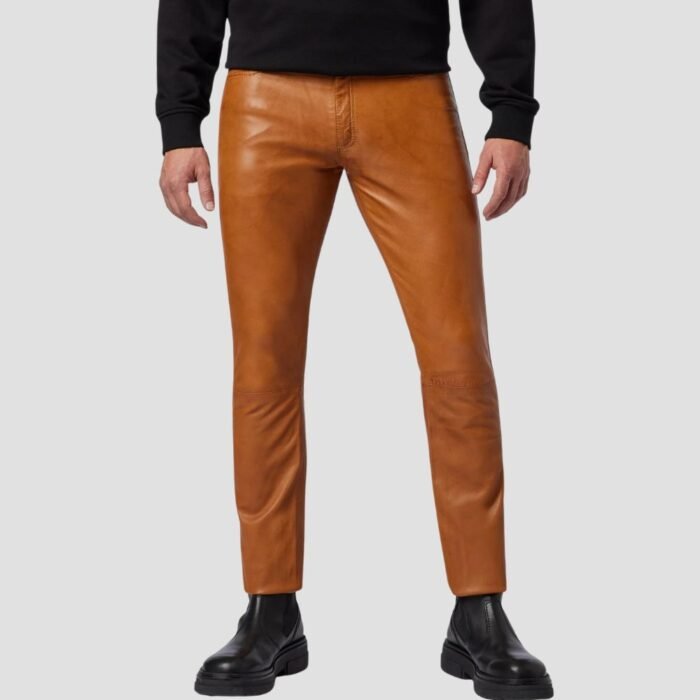 Mens Genuine Leather Pants