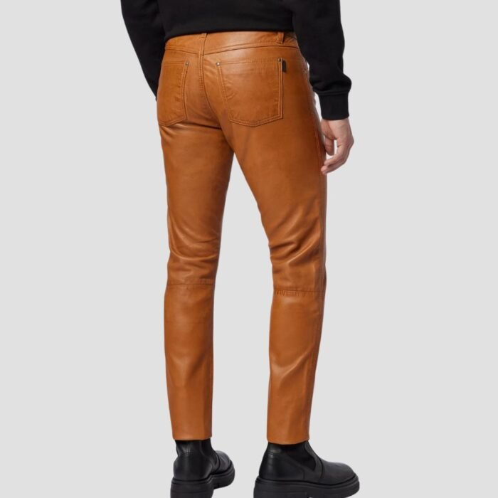 Mens Genuine Leather Pants