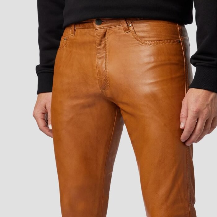 Mens Genuine Leather Pants