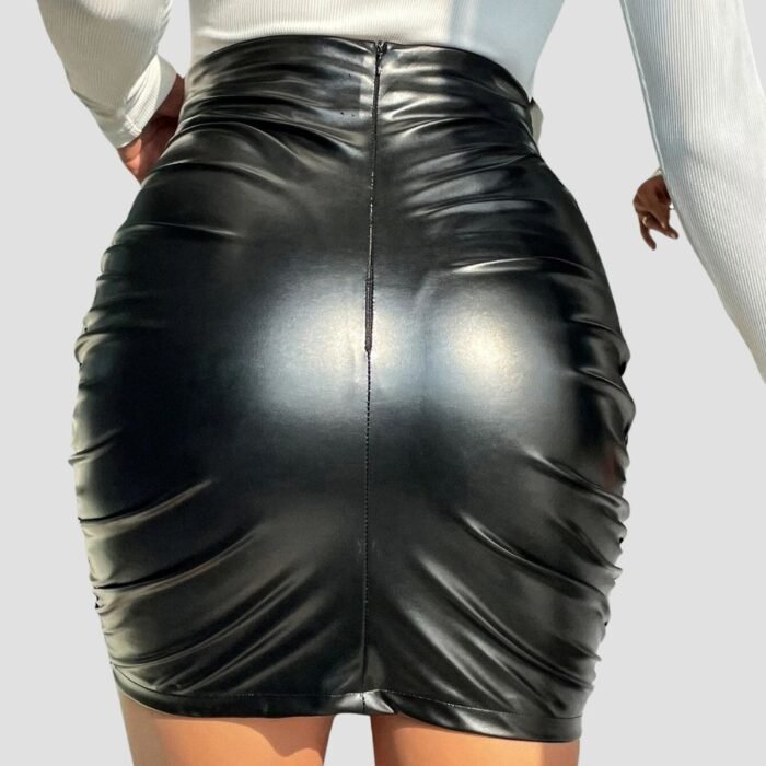 black leather skirts for women