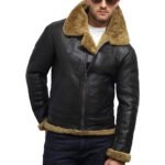 sheepskin shearling jacket mens
