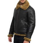 sheepskin shearling jacket mens