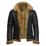 sheepskin shearling jacket mens