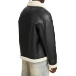 Black Shearling Leather Jacket