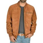Brown Leather Suede Jacket